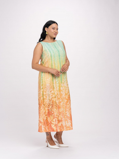 Платье FASHION CENTRE 6с229-М56/Л-6442/желто-оранжевый - фото 3