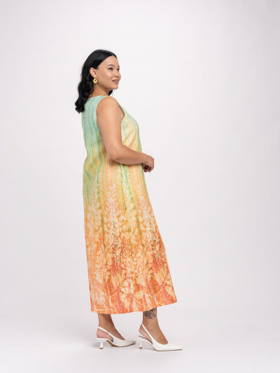 Платье FASHION CENTRE 6с229-М56/Л-6442/желто-оранжевый - фото 4
