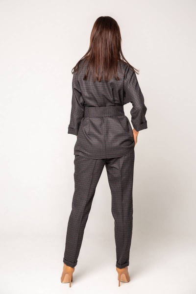 Блуза, брюки Ivera 784-1 серый, коричневый - фото 4