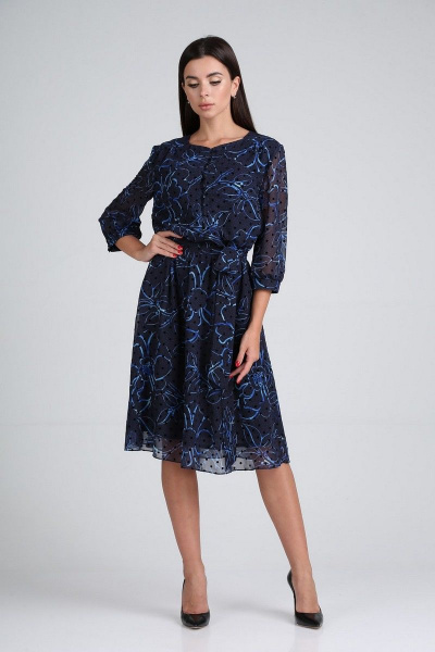 Платье Moda Versal П2318 синий - фото 1