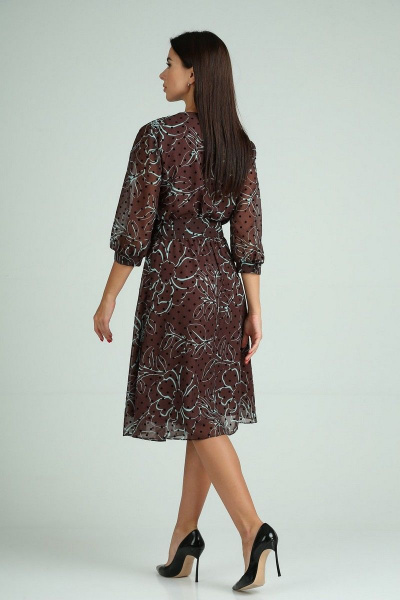 Платье Moda Versal П2318 коричневый - фото 4