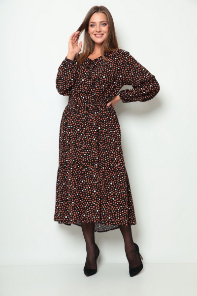 Платье Michel chic 2061 коричневый - фото 1