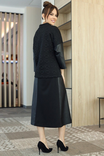 Блуза, топ, юбка Мода Юрс 2709 черный - фото 3