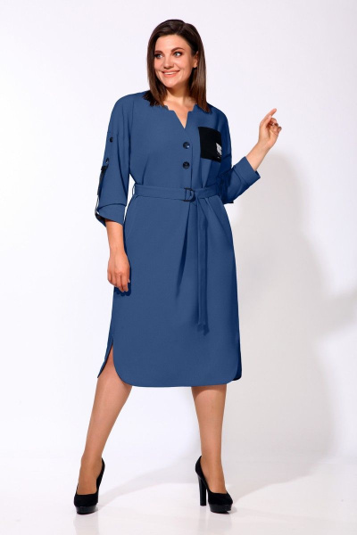 Платье Karina deLux М-9903/1 синий - фото 2