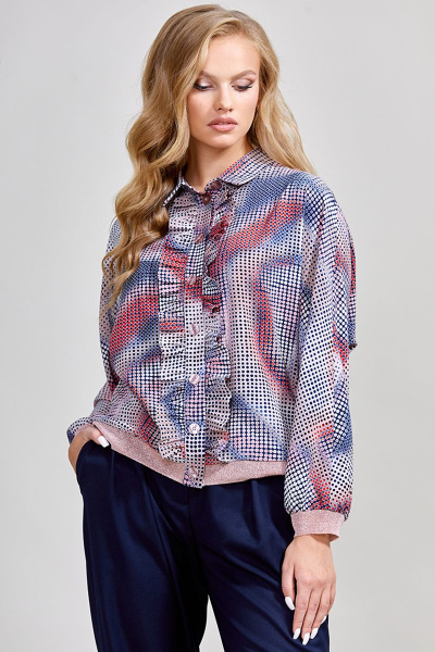 Блуза Teffi Style L-1534 голограмма - фото 2