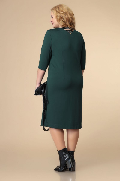 Жилет, платье Romanovich Style 3-2212 черный\зеленый - фото 6