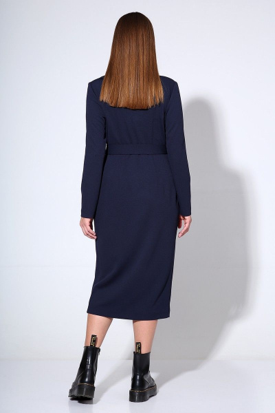 Платье Liona Style 670 темно-синий - фото 2