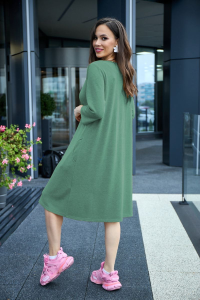 Платье, шарф Anastasia 495+шарфик мятно-зеленый - фото 4