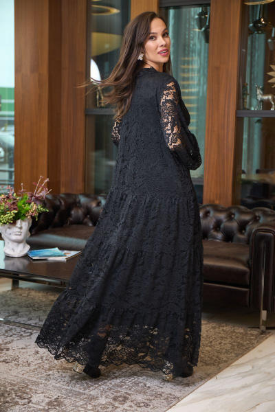 Платье Anastasia 713 черный - фото 6