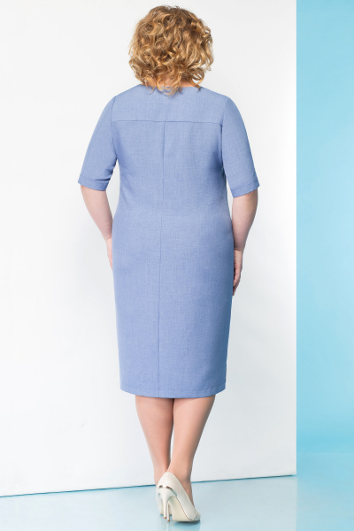 Платье Линия Л Б-1644 оттенки голубого - фото 3