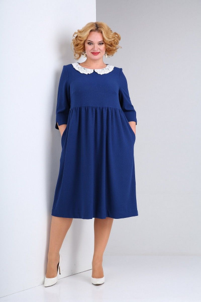 Платье SOVITA M-2132 синий - фото 2