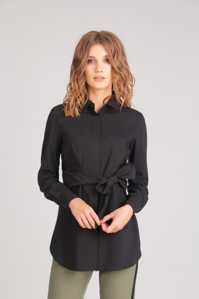Блуза Арита-Denissa 1159 черный - фото 1