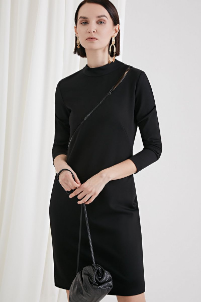 Платье Moveri by Larisa Balunova 5589 черный - фото 1