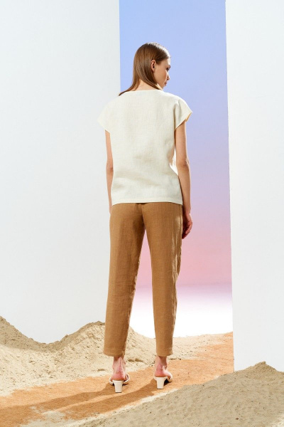 Блуза, брюки Prestige 4112/170 светло-коричневый - фото 3