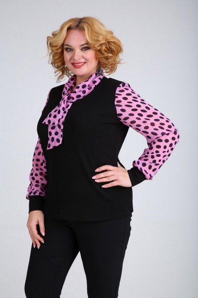 Блуза SOVITA M-107 розовые_пятнышки - фото 1