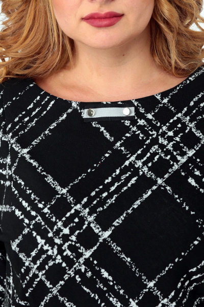 Блуза, юбка Мишель стиль 993 черно-белый - фото 3