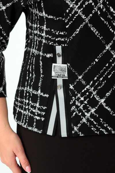 Блуза, юбка Мишель стиль 993 черно-белый - фото 2