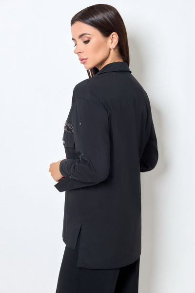 Блуза БелЭкспози 1409 черный - фото 3
