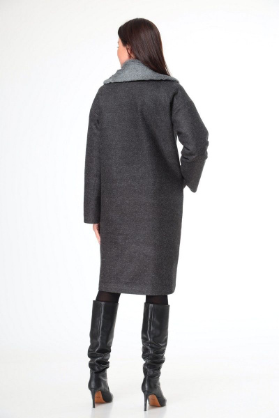 Воротник, пальто, платье T&N 7110 графит-серый - фото 12
