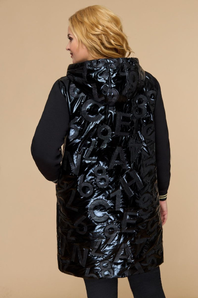 Куртка Svetlana-Style 1449 черный+буквы - фото 3