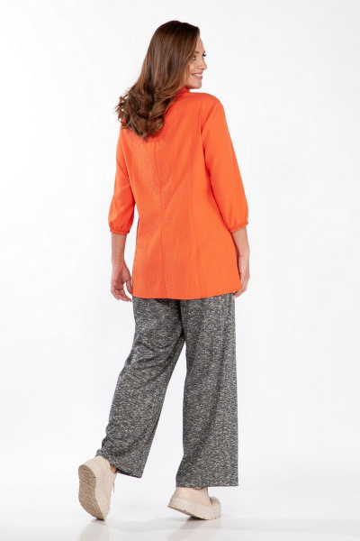 Блуза, брюки Belinga 2203 оранж./серый - фото 3