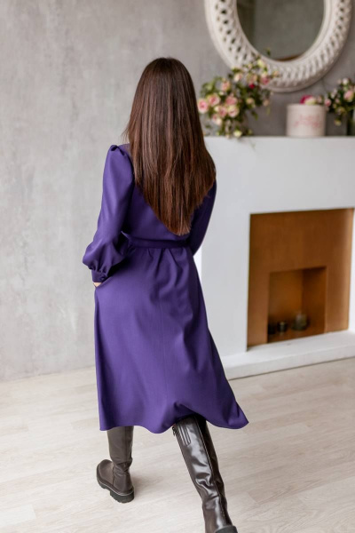 Платье KRASA - Danaida 279-21 фиолетовый - фото 5