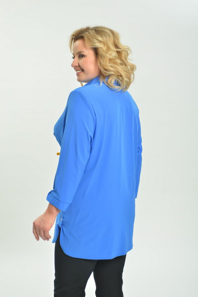 Блуза Ga-Ta Style 1805/1 голубой+красный - фото 2