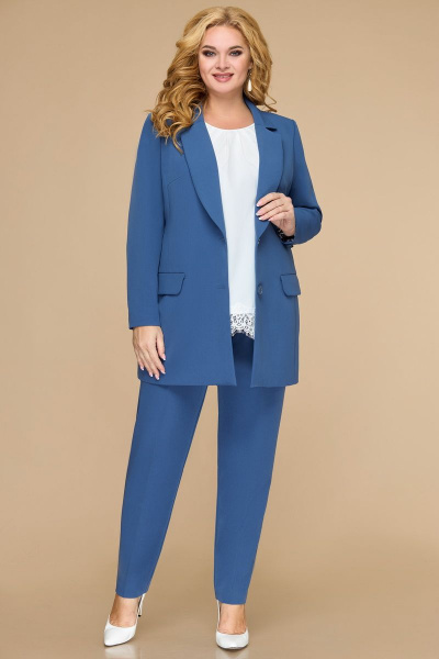 Блуза, брюки, жакет Svetlana-Style 1705 индиго - фото 1