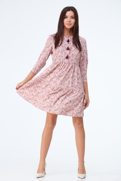 Платье Anelli 833 розовый - фото 1