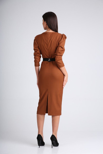 Платье SandyNa 130115 орехово-коричневый - фото 4