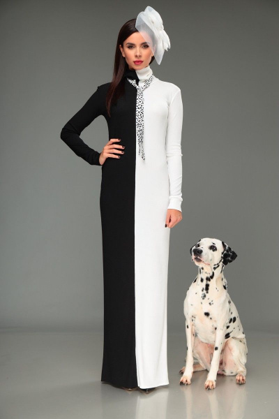 Платье T&N 06-Круэлла черно-белый - фото 4