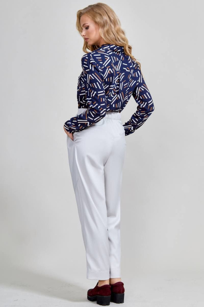 Блуза Teffi Style L-1596 синий - фото 6