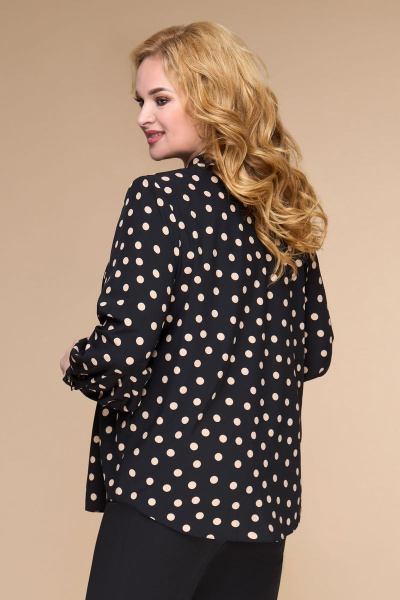 Блуза Svetlana-Style 1709 черный+горох - фото 2