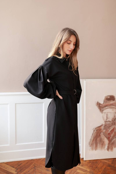 Платье KRASA - Danaida 238-21 черный - фото 5