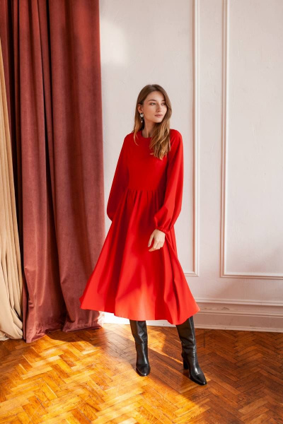 Платье KRASA - Danaida 256-21 красный - фото 1