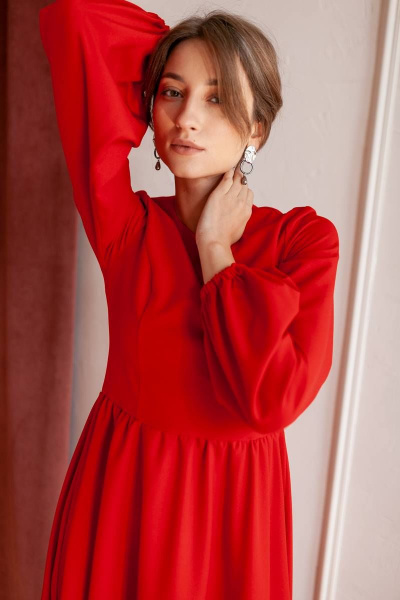 Платье KRASA - Danaida 256-21 красный - фото 3
