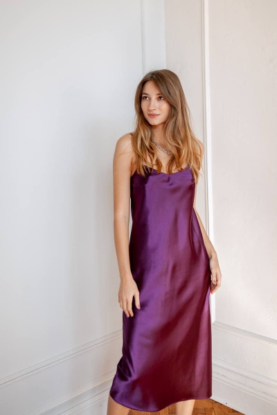 Платье KRASA - Danaida МБ0121-21 ежевика - фото 1