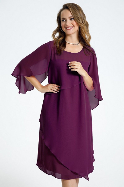 Платье TEZA 722 фиолетовый - фото 1