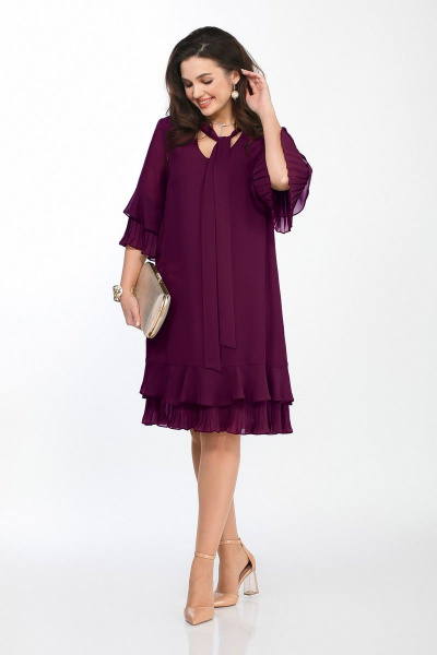 Платье TEZA 2019 фиолетовый - фото 1