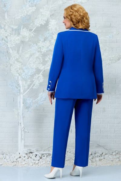Блуза, брюки, жакет Ninele 5862 василек-голубой - фото 4