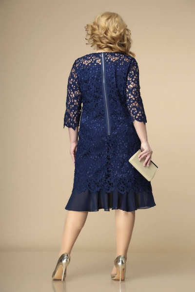 Платье Romanovich Style 1-1849 синий/кружево - фото 2