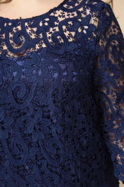 Платье Romanovich Style 1-1849 синий/кружево - фото 3