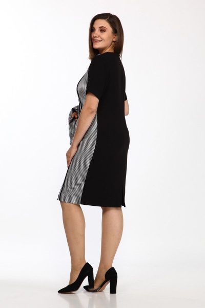 Жакет, платье Lady Style Classic 2385/1 серый-черный - фото 4