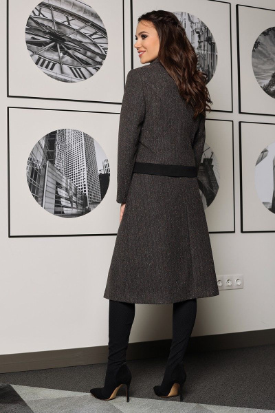 Жакет, юбка Мода Юрс 2511-1 серый - фото 3