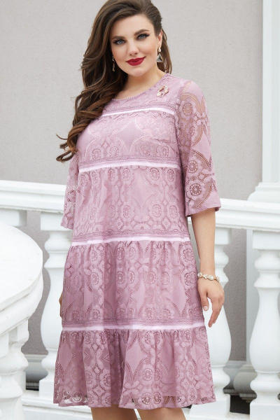 Платье Vittoria Queen 14243 розовый - фото 2