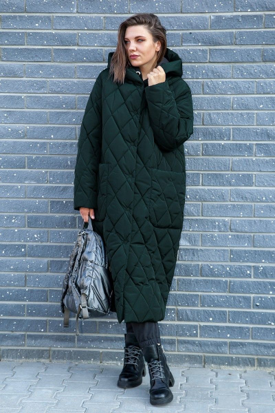 Пальто Lady Secret 5006 зеленый_перламутр - фото 1