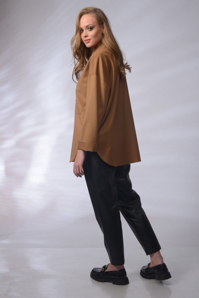 Блуза MAX 1-030 коричневый - фото 6