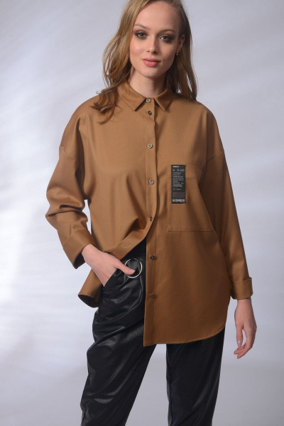Блуза MAX 1-030 коричневый - фото 1