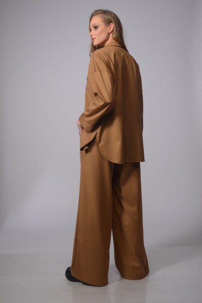 Блуза MAX 1-030 коричневый - фото 3