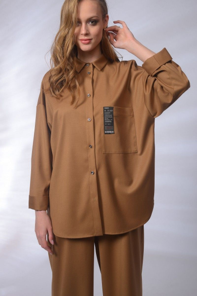 Блуза MAX 1-030 коричневый - фото 2